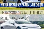 小鹏汽车和海马,比亚迪海豹和小鹏p7对比