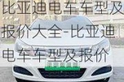 比亚迪电车车型及报价大全-比亚迪电车车型及报价