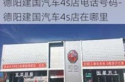 德阳建国汽车4s店电话号码-德阳建国汽车4s店在哪里