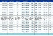 金华到衢州汽车到哪个车站_金华到衢州汽车