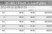 特斯拉model y2024,特斯拉model y2024年还会降价吗