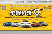 汽车0首付政策是什么,汽车0首付图片