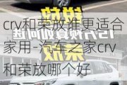 crv和荣放谁更适合家用-汽车之家crv和荣放哪个好