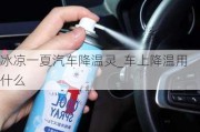 冰凉一夏汽车降温灵_车上降温用什么