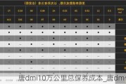 唐dmi10万公里总保养成本_唐dm保养费