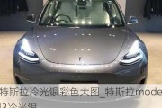 特斯拉冷光银彩色大图_特斯拉model3冷光银