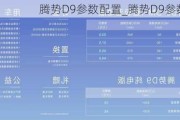 腾势D9参数配置_腾势D9参数配置表