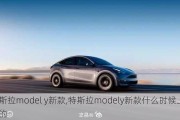 特斯拉model y新款,特斯拉modely新款什么时候上市的