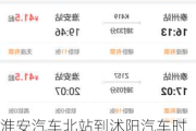 淮安汽车北站到沭阳汽车时刻表_淮安汽车站到沭阳汽车站多久