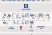 汽车厂商有哪些公司-汽车厂商都有哪些