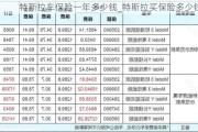 特斯拉车保险一年多少钱_特斯拉买保险多少钱