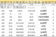 新能源汽车价格表图片及价格表-新能源汽车价格大全一览表2023