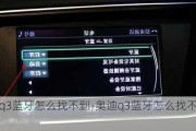 奥迪q3蓝牙怎么找不到-奥迪q3蓝牙怎么找不到设备