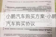 小鹏汽车购买方案-小鹏汽车购买协议