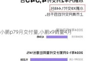 小鹏p79月交付量,小鹏x9销量4月