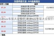 奥迪suv车型大全报价,奥迪suv车型大全报价表