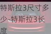 特斯拉3尺寸多少-特斯拉3长度