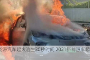 新能源汽车起火逃生30秒时间,2021新能源车起火事件