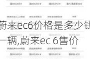 蔚来ec6价格是多少钱一辆,蔚来ec 6售价