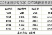 领克08详细参数配置-领克08详细参数配置油电