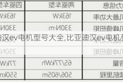 比亚迪汉ev电机型号大全,比亚迪汉ev电机型号大全图片