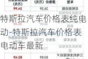 特斯拉汽车价格表纯电动-特斯拉汽车价格表电动车最新