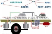 汽车悬挂控制臂英语-汽车悬挂控制系统