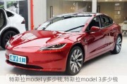 特斯拉model y多少钱,特斯拉model 3多少钱