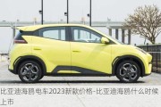 比亚迪海鸥电车2023新款价格-比亚迪海鸥什么时候上市