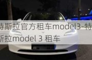 特斯拉官方租车model3-特斯拉model 3 租车