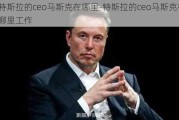 特斯拉的ceo马斯克在哪里-特斯拉的ceo马斯克在哪里工作