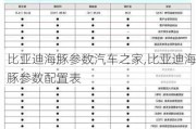 比亚迪海豚参数汽车之家,比亚迪海豚参数配置表