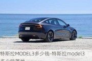 特斯拉MODEL3多少钱-特斯拉model3多少钱落地