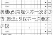 奥迪q5l常规保养一次多少钱-奥迪q5l保养一次要多少钱