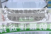 比亚迪油电混合动力汽车-比亚迪油电混合动力汽车多少钱一台