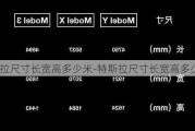 特斯拉尺寸长宽高多少米-特斯拉尺寸长宽高多少