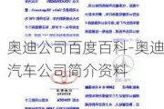 奥迪公司百度百科-奥迪汽车公司简介资料