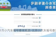 北京市小汽车摇号查询系统-北京小汽车摇号查询***