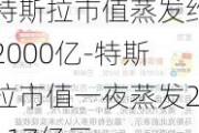 特斯拉市值蒸发约2000亿-特斯拉市值一夜蒸发2117亿元