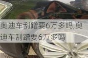 奥迪车刮蹭要6万多吗,奥迪车刮蹭要6万多吗