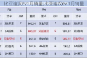 比亚迪汉ev1月销量,比亚迪汉ev 1月销量