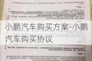 小鹏汽车购买方案-小鹏汽车购买协议