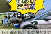 比亚迪海豚220v充电多久充满_比亚迪海豚220v充电时间