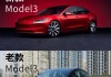 特斯拉model3长宽高比MOdO丫对比,特斯拉model 3长宽高