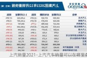 上汽销量2021-上汽汽车销量可以在哪里查询