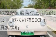 欧拉好猫最高时速能跑多少公里_欧拉好猫500km真实续航