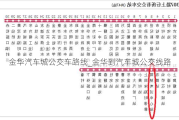 金华汽车城公交车路线_金华到汽车城公交线路