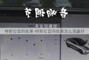 特斯拉音响效果-特斯拉音响效果怎么调最好