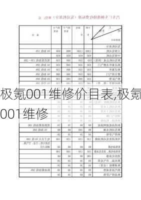 极氪001维修价目表,极氪001维修