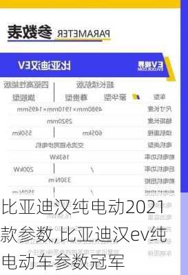 比亚迪汉纯电动2021款参数,比亚迪汉ev纯电动车参数冠军